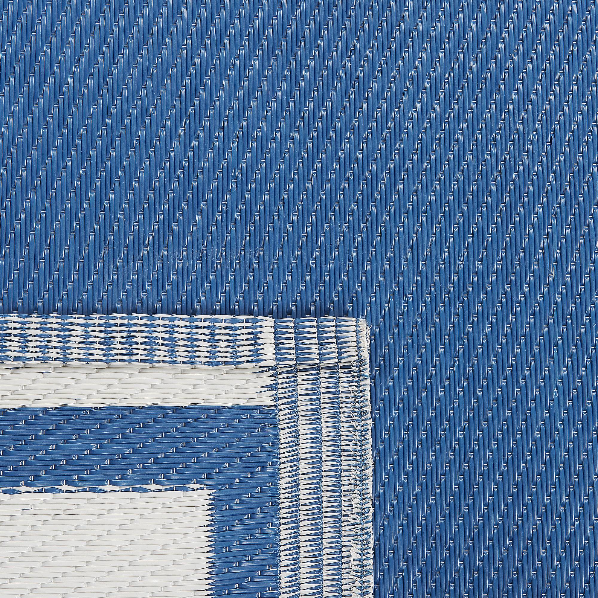 Beliani - Tapis d'extérieur Polypropylène Bleu marine ETAWAH - Beliani - Imagen 5
