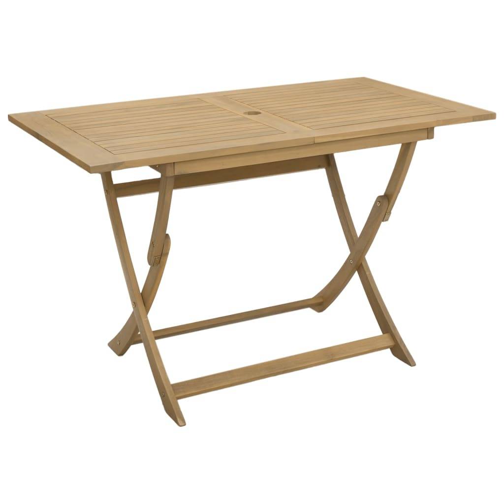Maison Chic - Ensemble de 5 pcs table de jardin avec chaises - mobilier de jardin Bois d'acacia solide-JU2606 - Image 6