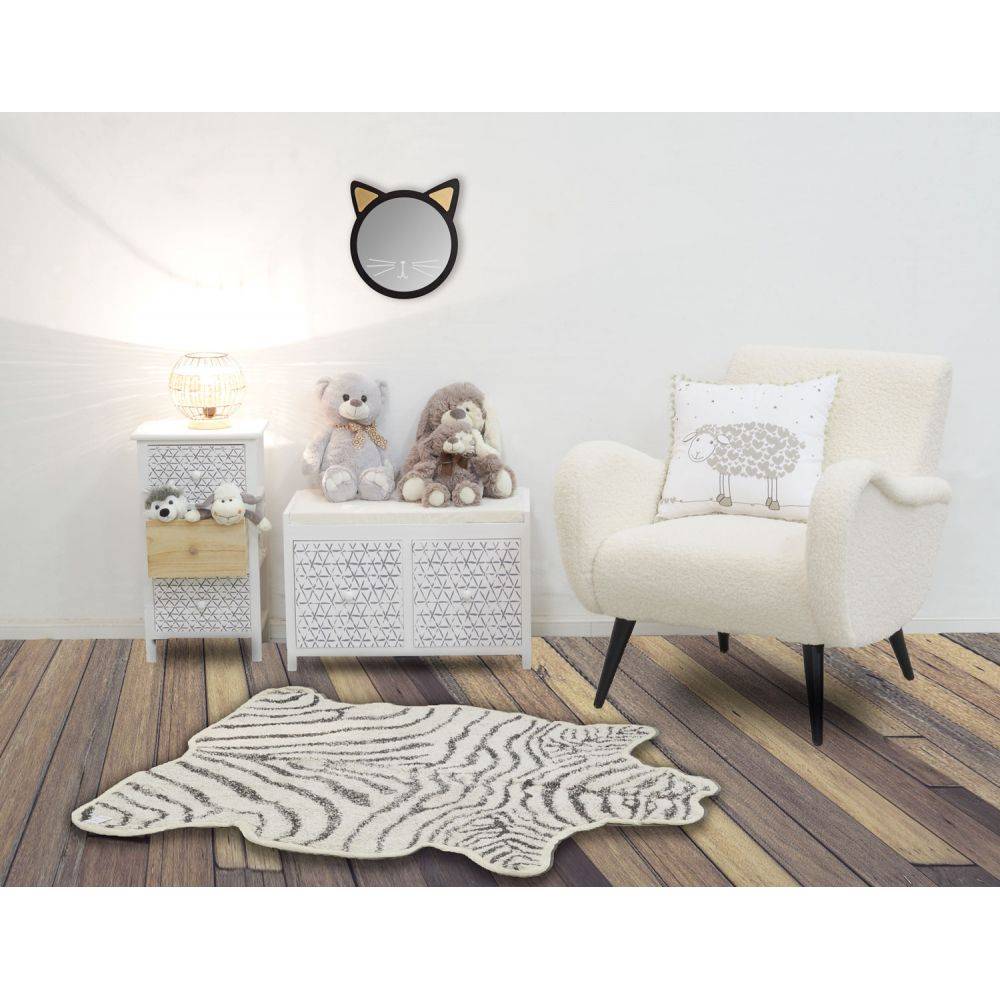 Aubry Gaspard - Tapis en coton Zèbre - Imagen 2