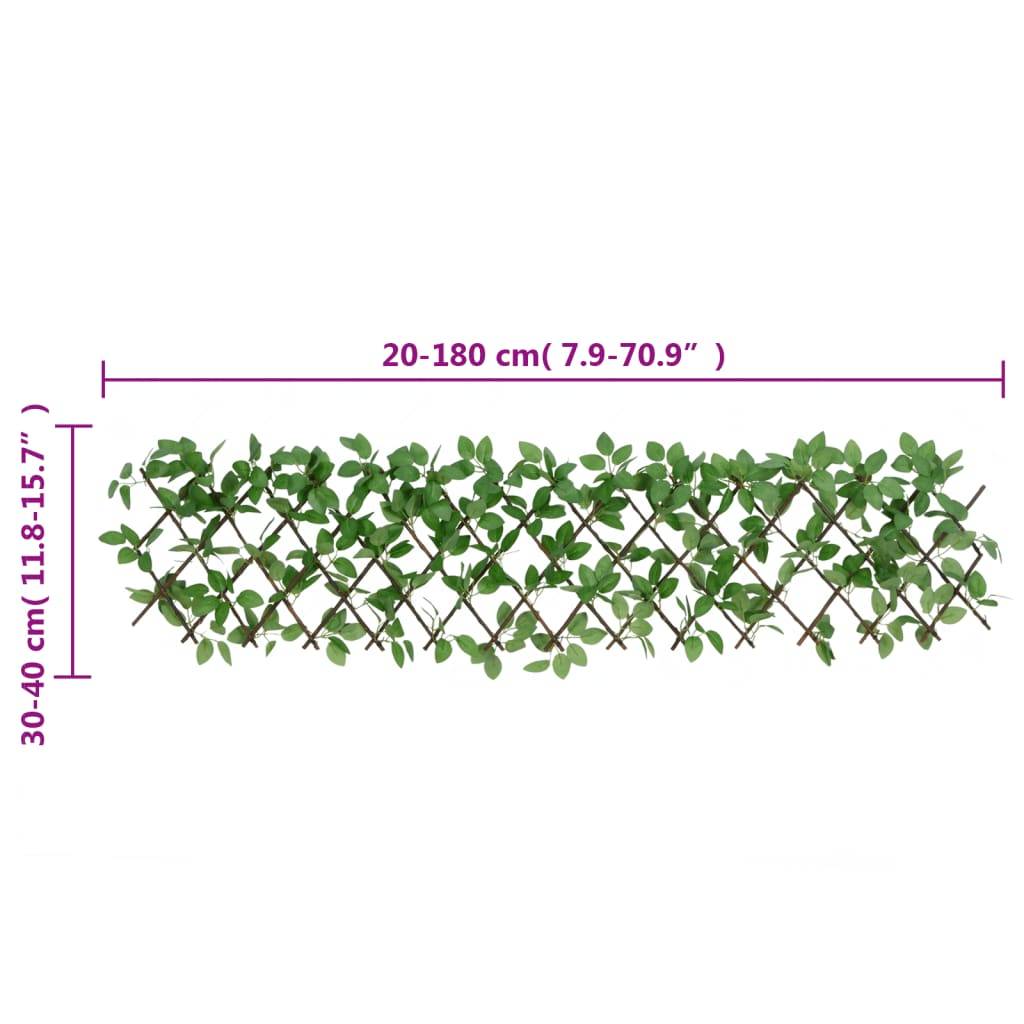 Treillis de lierre artificiel PVC bois vert 180 x 30 cm, Poids :2.1kg - PANGIVO - Image 7