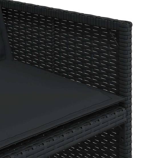 ComfortXL - Salon de Jardin Encastrable 10 Places en Résine Tressée Noire avec Coussins – ComfortXL Outdoor Living - Image 7