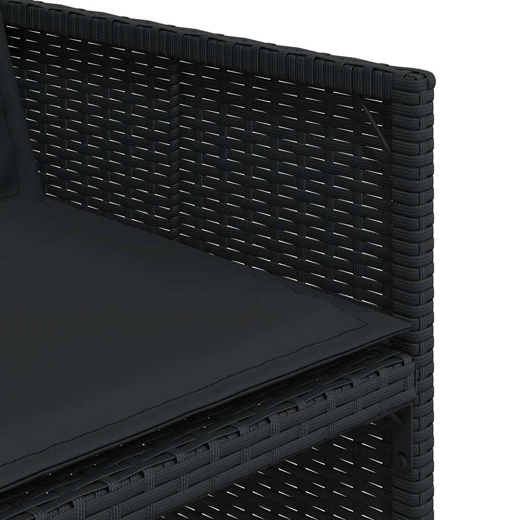 ComfortXL - Salon de Jardin Encastrable 10 Places en Résine Tressée Noire avec Coussins – ComfortXL Outdoor Living - Image 7