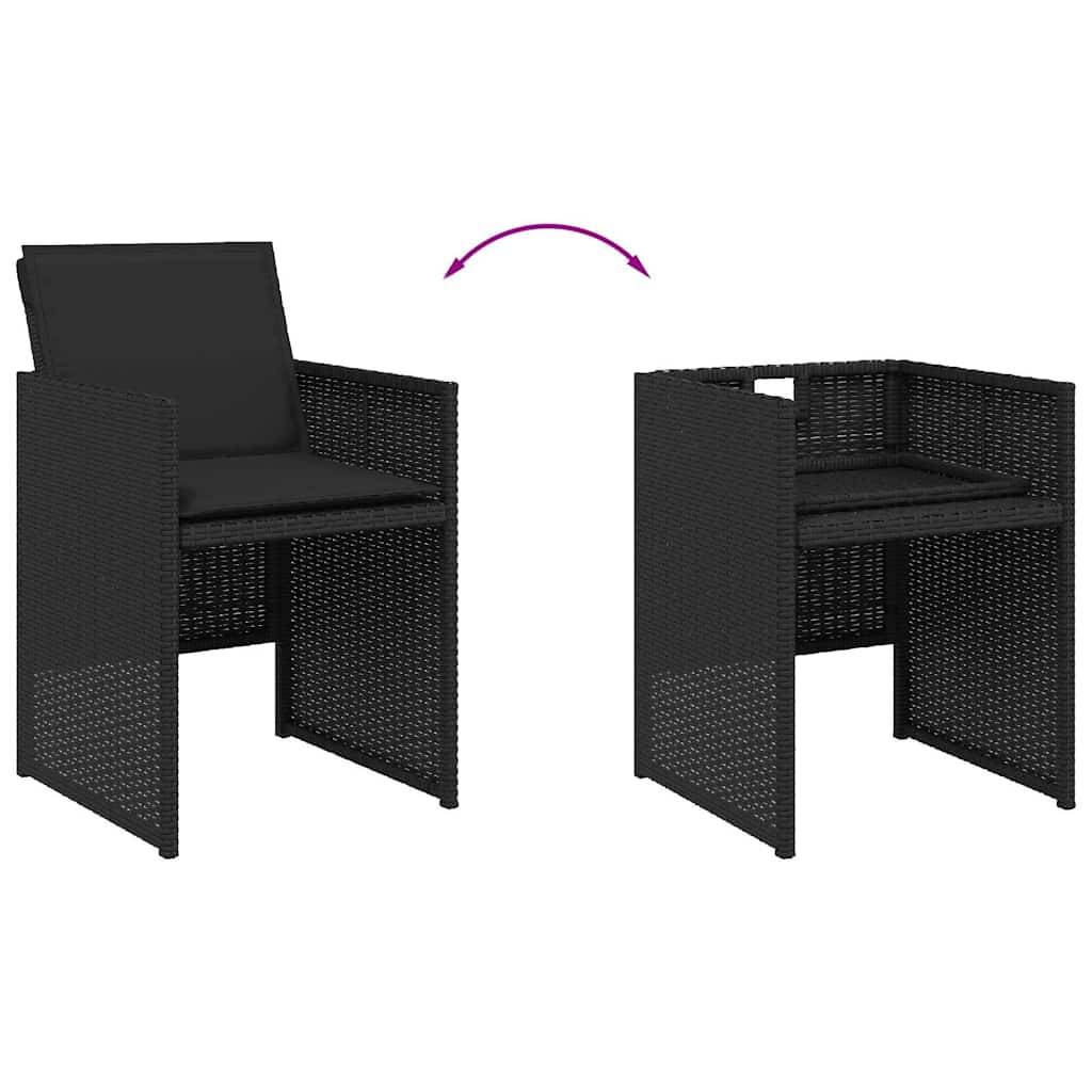 ComfortXL - Salon de Jardin Encastrable 10 Places en Résine Tressée Noire avec Coussins – ComfortXL Outdoor Living - Image 5
