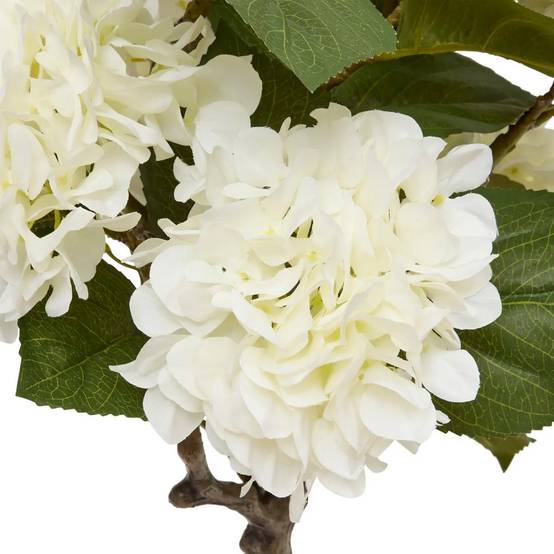 Hortensia Artificielle en Pot "Mika" 100cm Blanc - Image 3