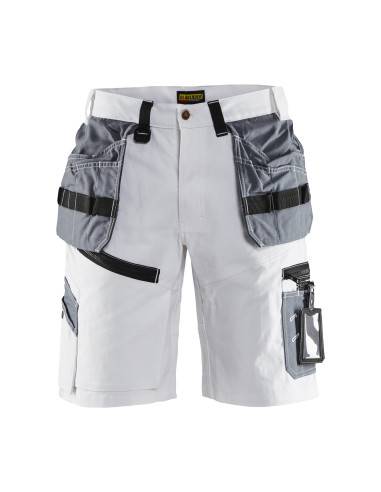Short X1500 peintre Blanc/Gris clair | 151212101094 - Blaklader