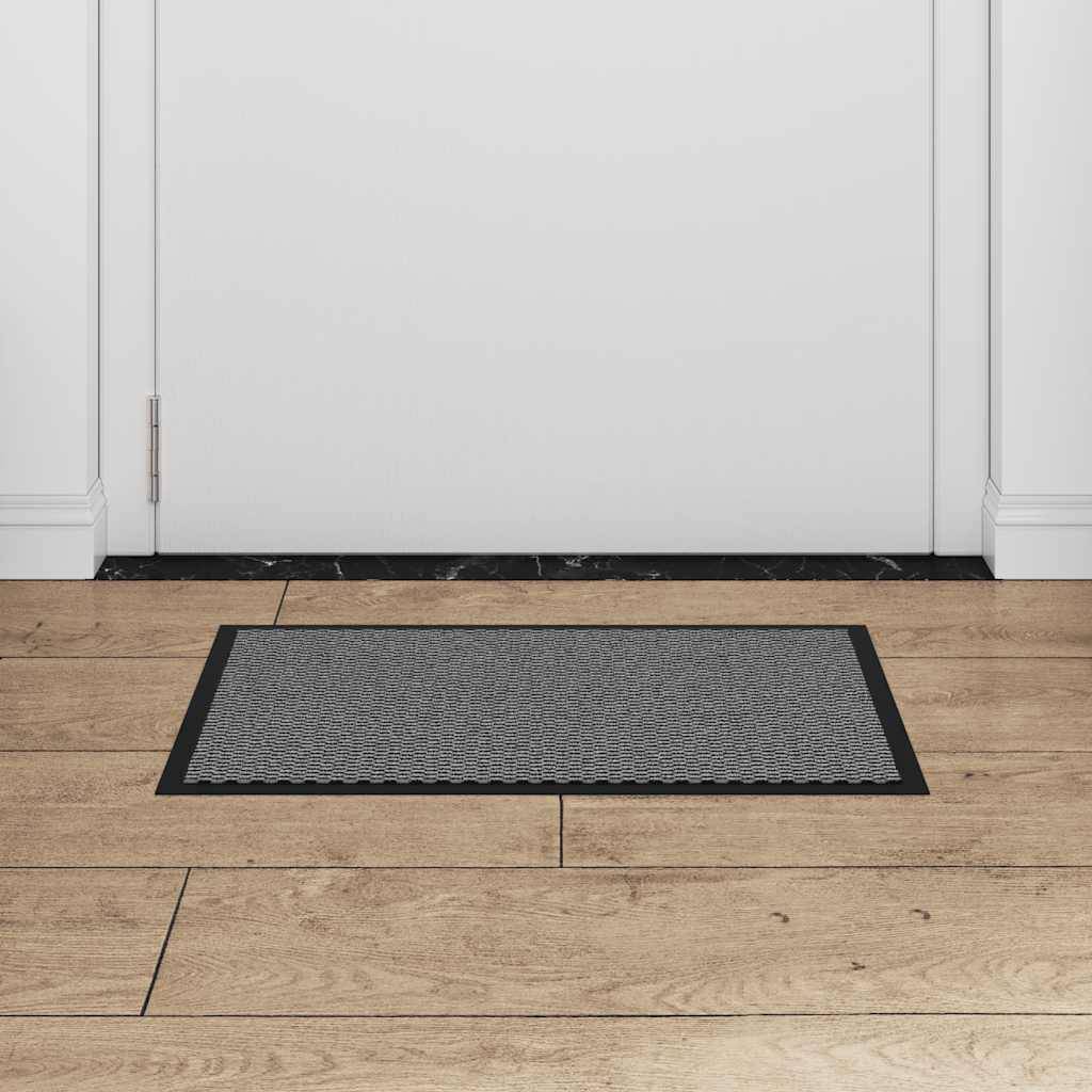 Paillasson De Qualité Supérieure - Noir - 40 X 60 Cm - Antidérapant - Lavable Et Résistant Aux