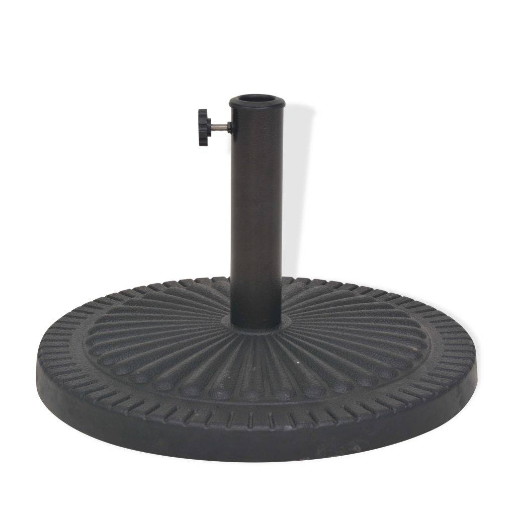 Helloshop26 - Pied base socle de parasol résine rond diamètre 38 et 48 mm noir 14 kg - Imagen 2