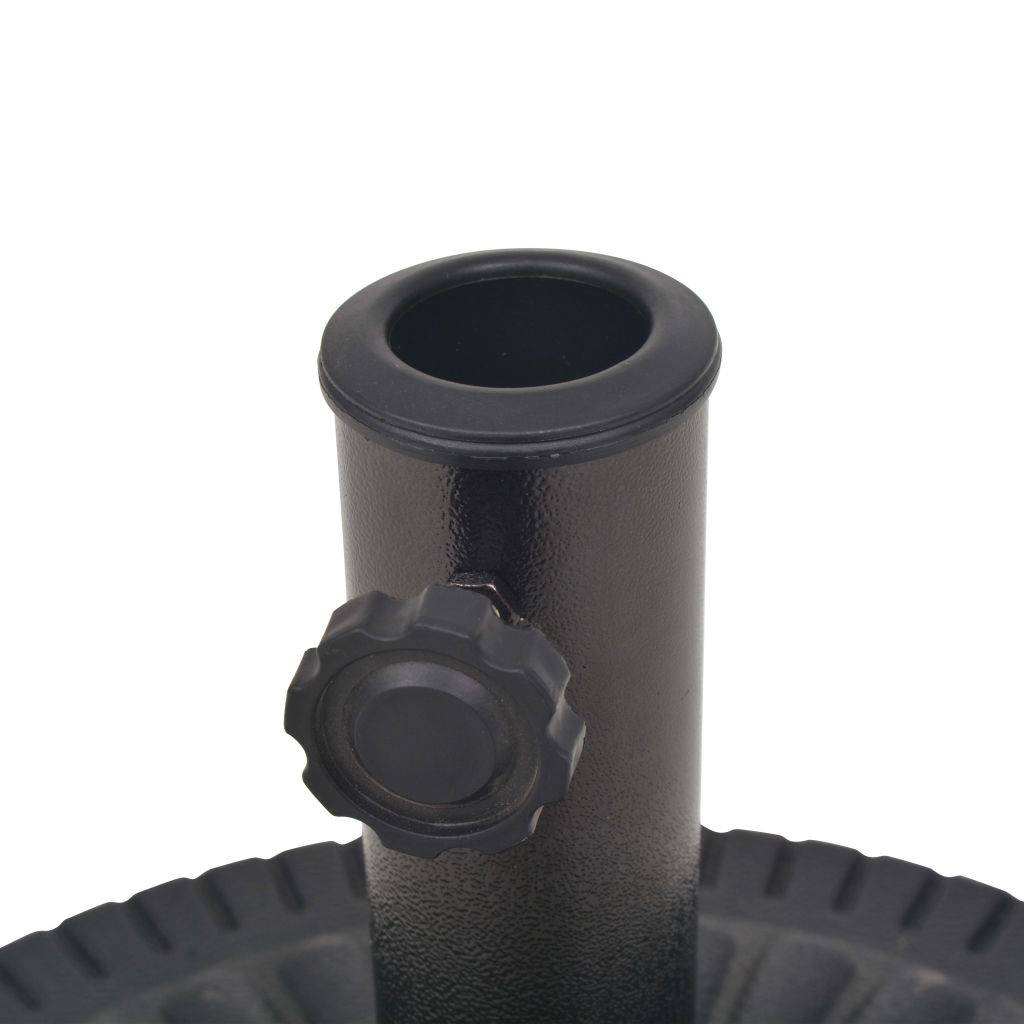 Helloshop26 - Pied base socle de parasol résine rond diamètre 38 et 48 mm noir 14 kg - Imagen 4