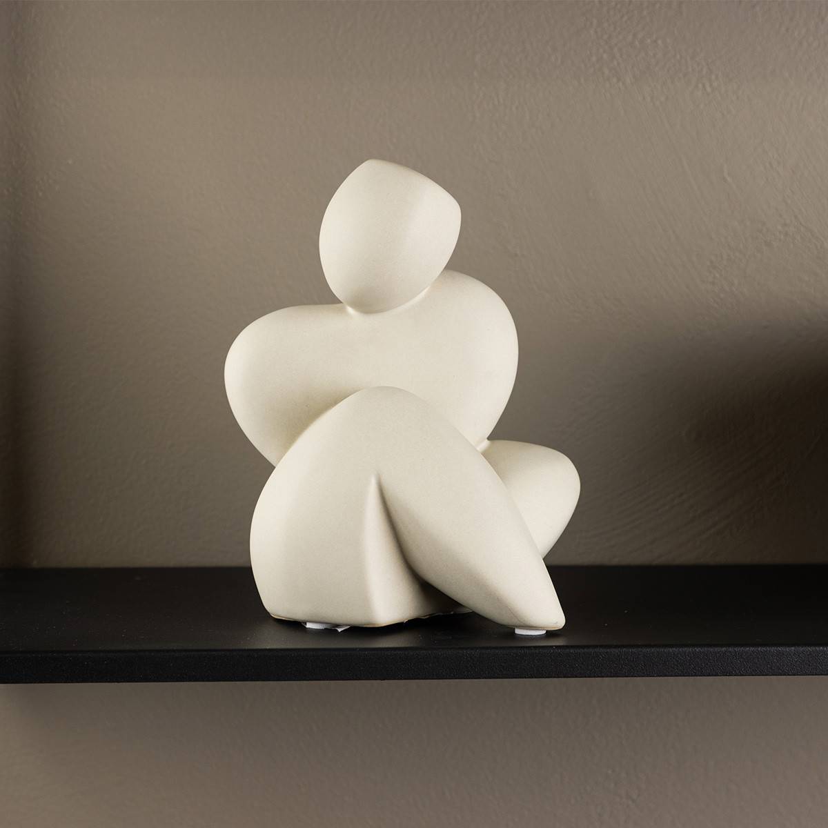 Venture Home - Statue en grès Floda Gris clair - Imagen 6