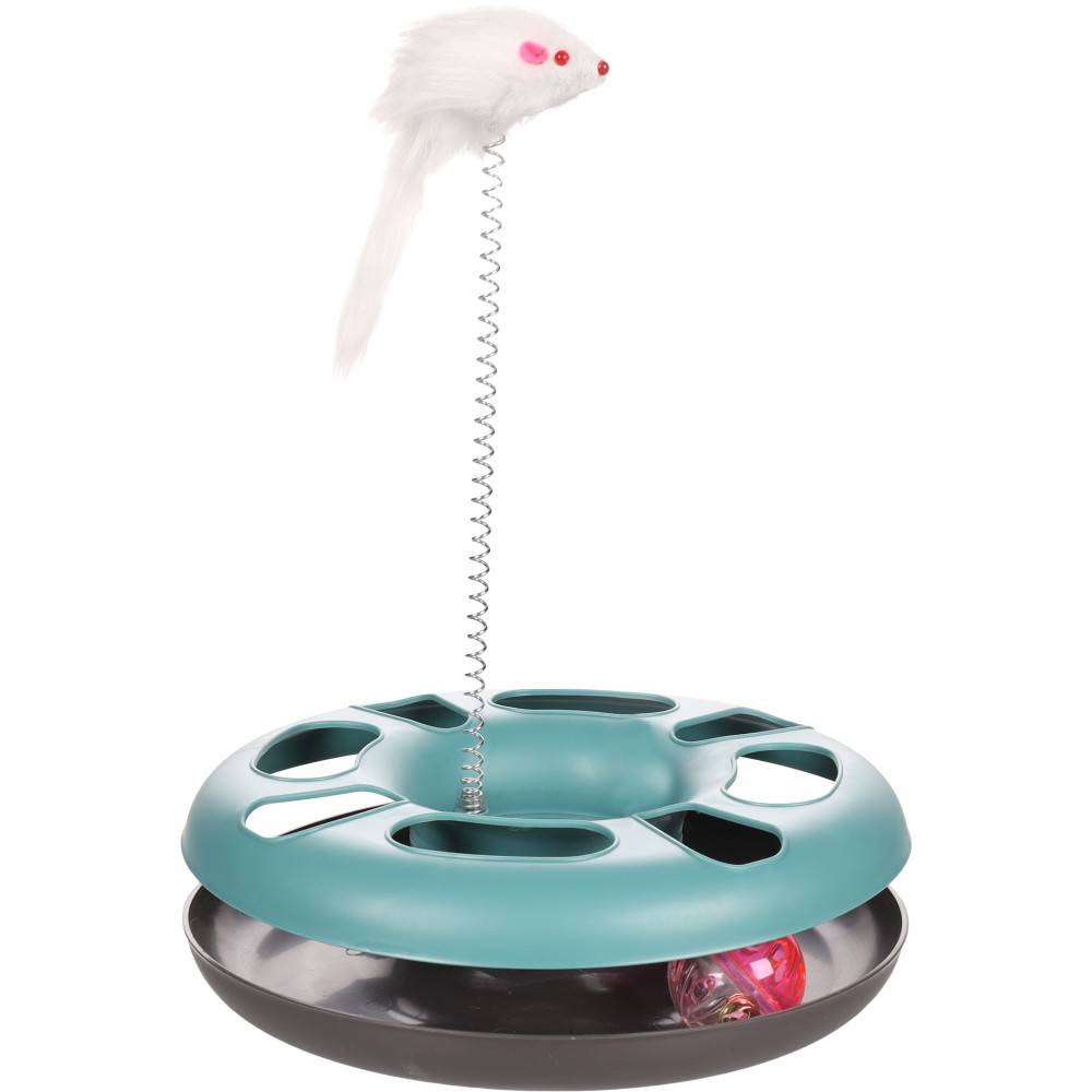 Jouet Laetitia bleu cercle ø24 cm pour chats - Imagen 1