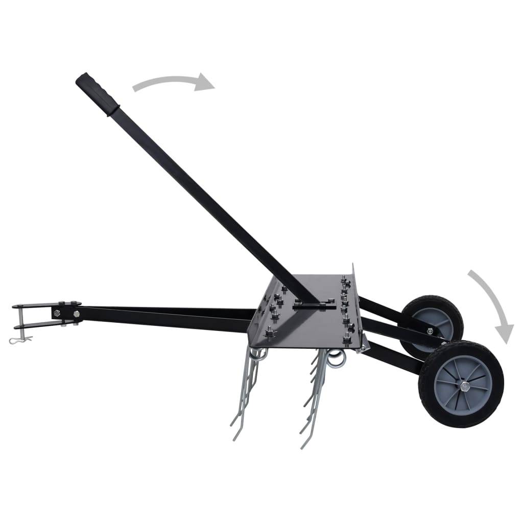 PANGIVO - Scarificateur pour tondeuse autoportée acier noir 102 x 85 x 37 cm - PANGIVO - Image 5