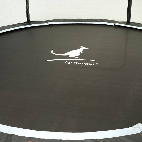 Kangui - Trampoline rond Bleu Ø 360cm avec filet, échelle, bâche et kit ancrage Kangui - Imagen 2