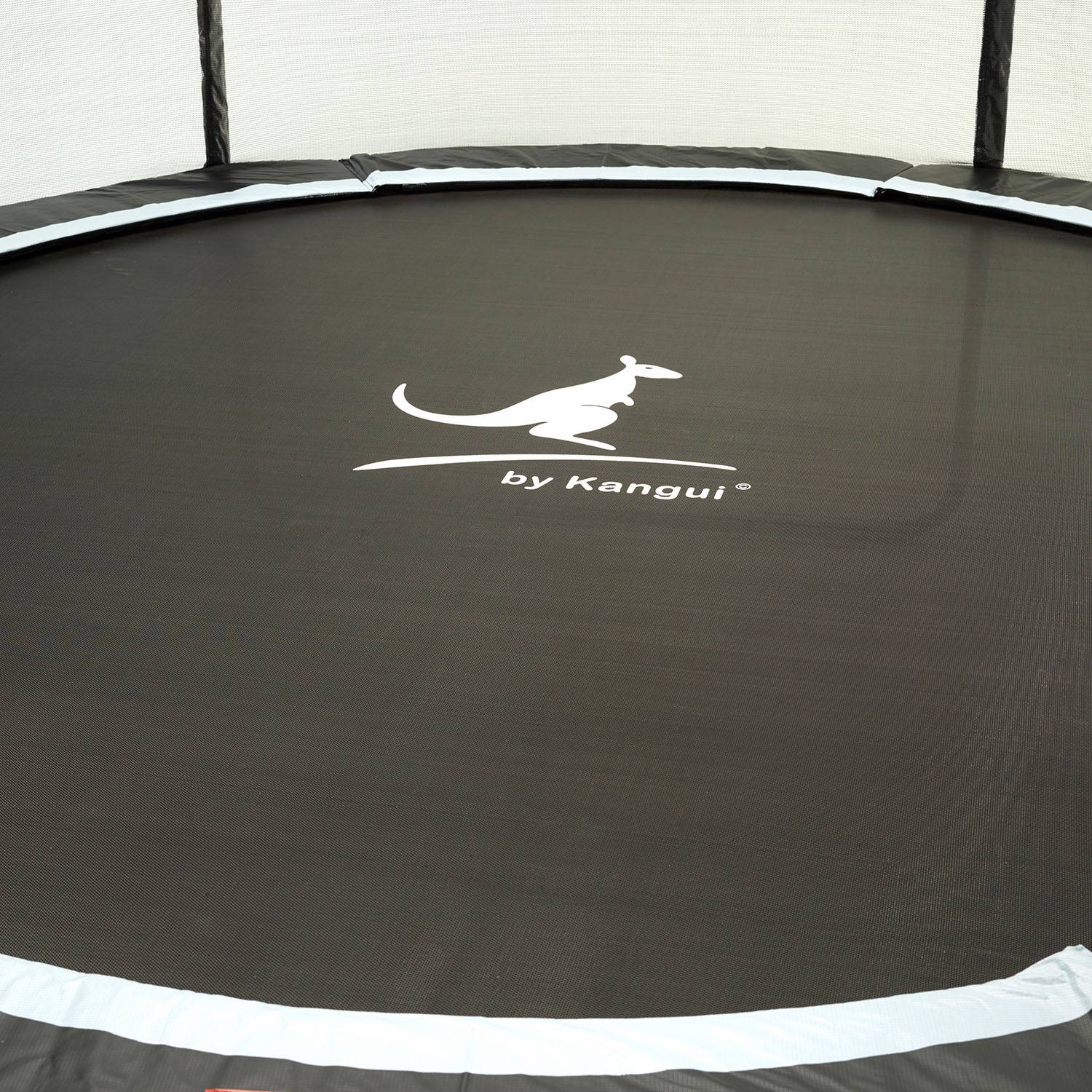 Kangui - Trampoline rond Bleu Ø 360cm avec filet, échelle, bâche et kit ancrage Kangui - Imagen 2
