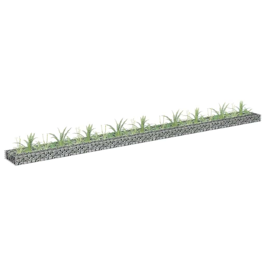 ComfortXL - Bordure de jardin Gabion en Acier galvanisé pour parterre et allée 360x30x10 cm – ComfortXL Outdoor Living - Image 1
