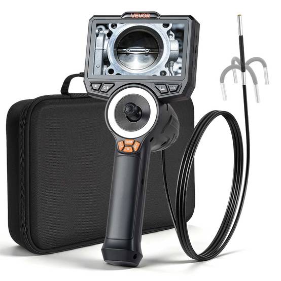 Timestap Camera VEVOR Caméra Endoscopique Endoscope 360° 4 Voies Sonde 3,9 mm IPS HD 4 ...