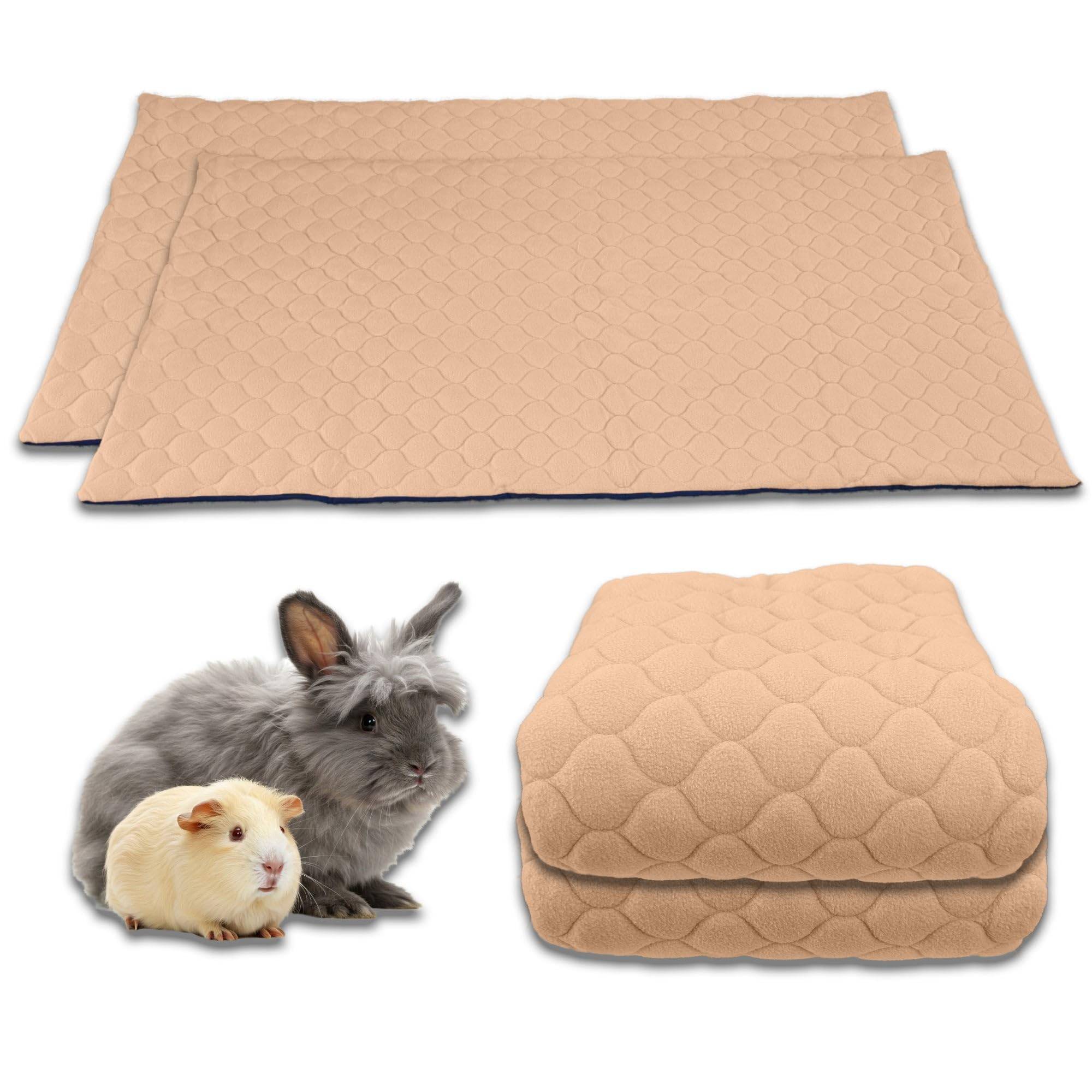 Lot de 2 - Tapis qui remplace la Litière pour Cochon d'Inde et Lapin  - Absorbant, Imperméable, Passe en Machine 60 x 50 cm - Neo Solvo - Image 1