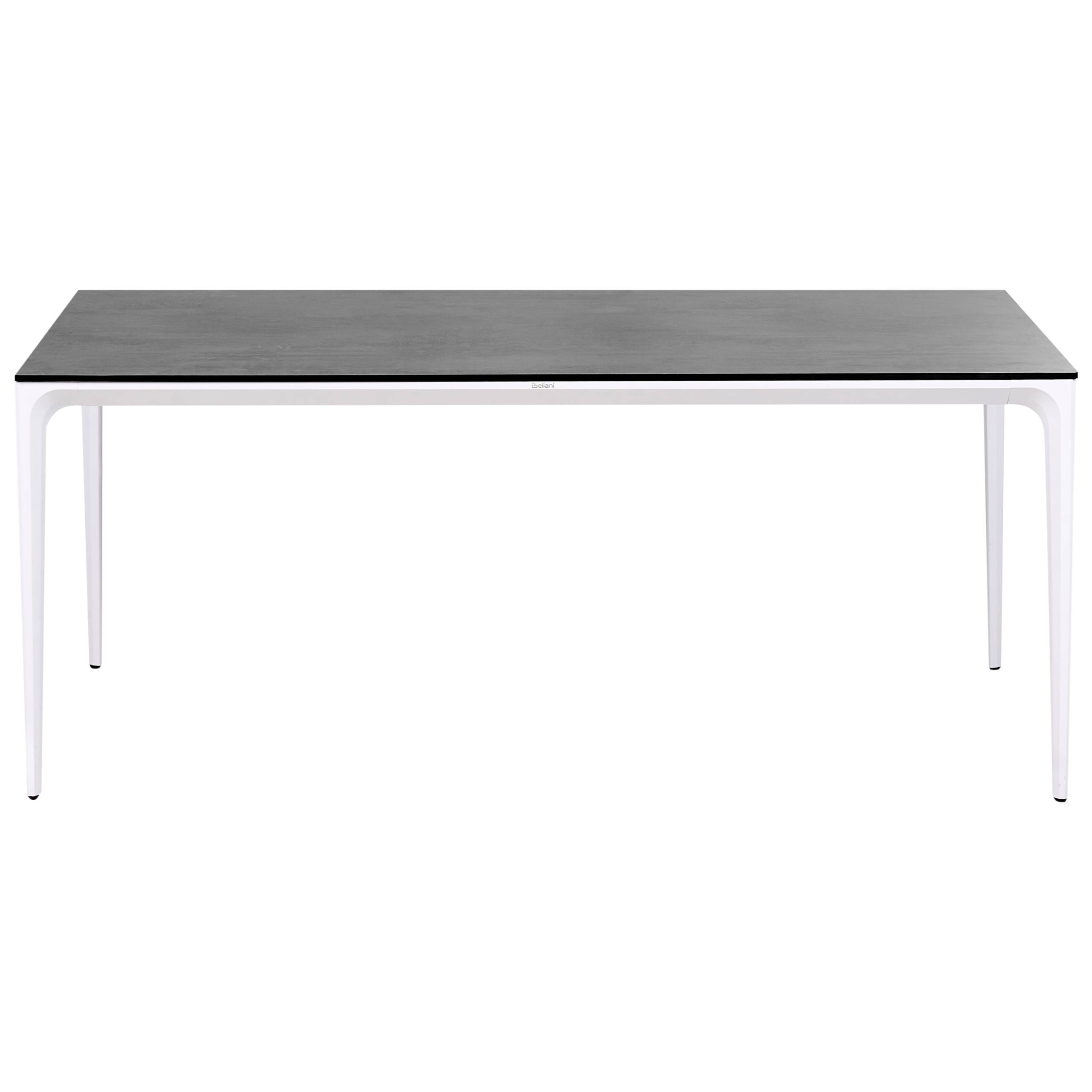 Beliani - Table de repas, 8 Personnes Panneau stratifié haute pression HPL Gris foncé SOVARETO - 90x180x75- Beliani - Image 4