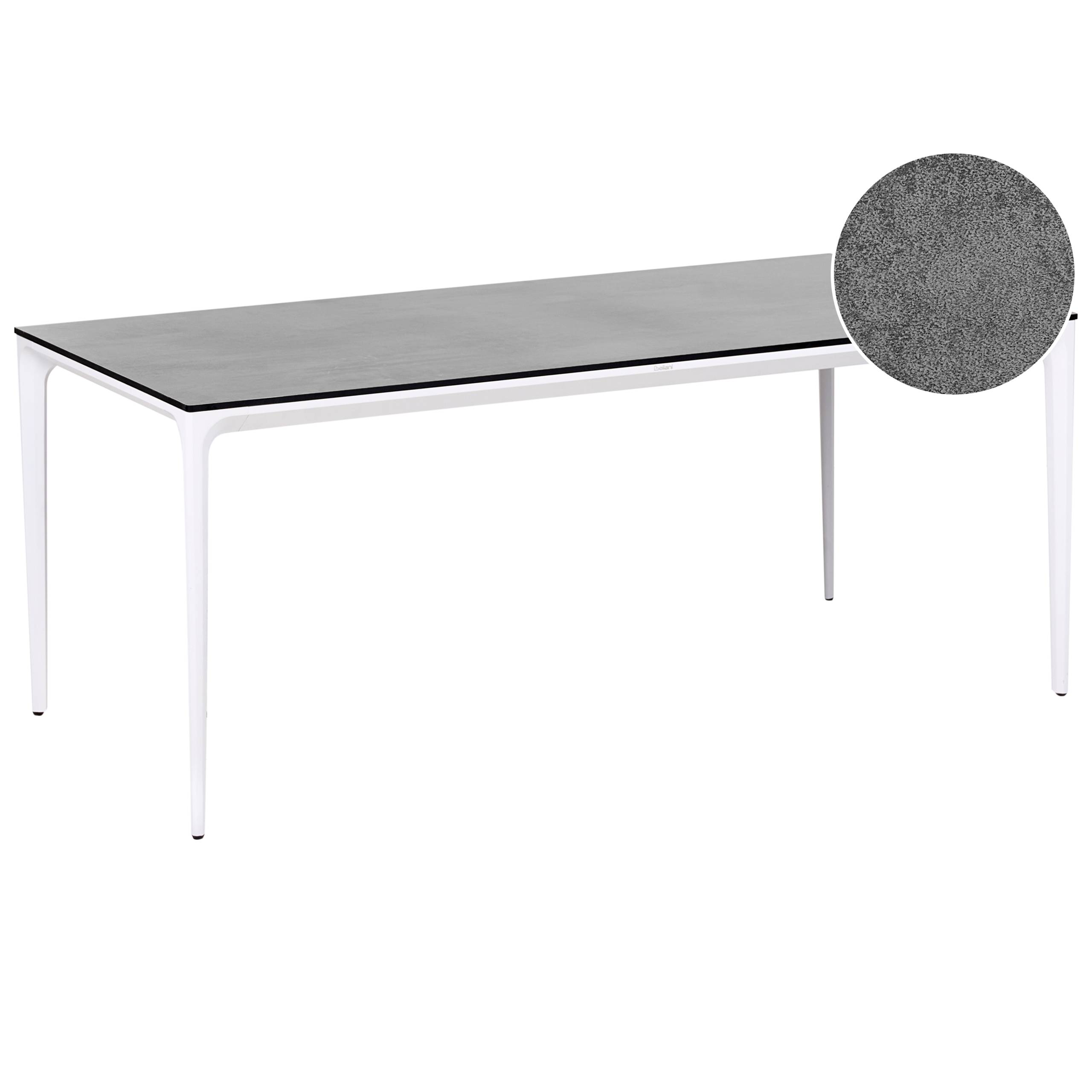 Beliani - Table de repas, 8 Personnes Panneau stratifié haute pression HPL Gris foncé SOVARETO - 90x180x75- Beliani - Image 2