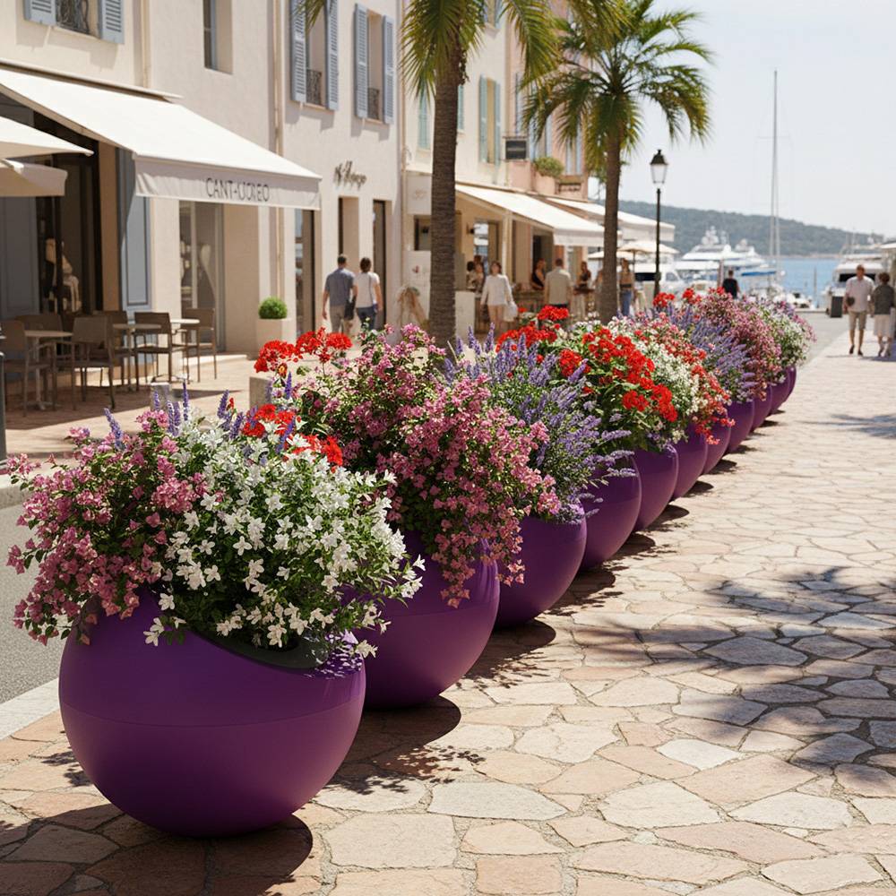 Pot de fleurs dolce vita 300l - plast'up rotomoulage - Image 2