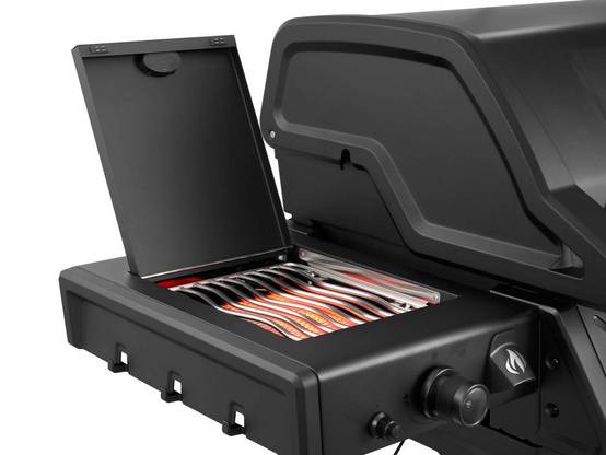 Napoleon - Barbecue gaz Freestyle 425 noir 4 brûleurs + 1 Sizzle Zone Série Phantom + Rôtissoire + Plateau charbon - Napoléon - Image 7