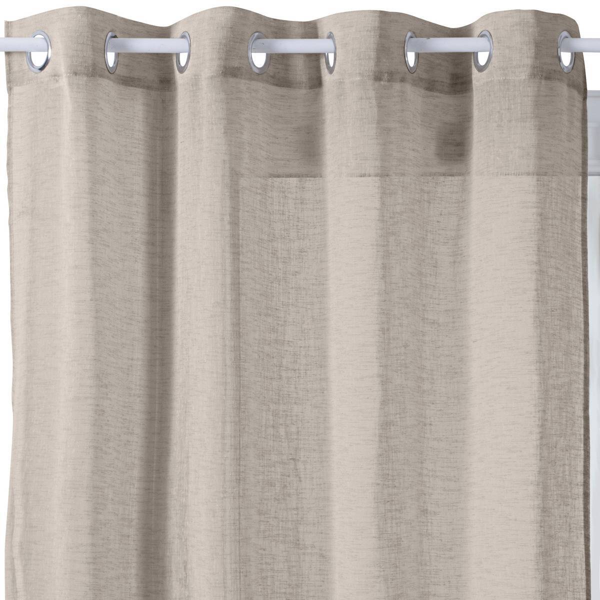 Atmosphera - Voilage "Fred" beige 140x240cm - Atmosphera Créateur d'intérieur - Image 2