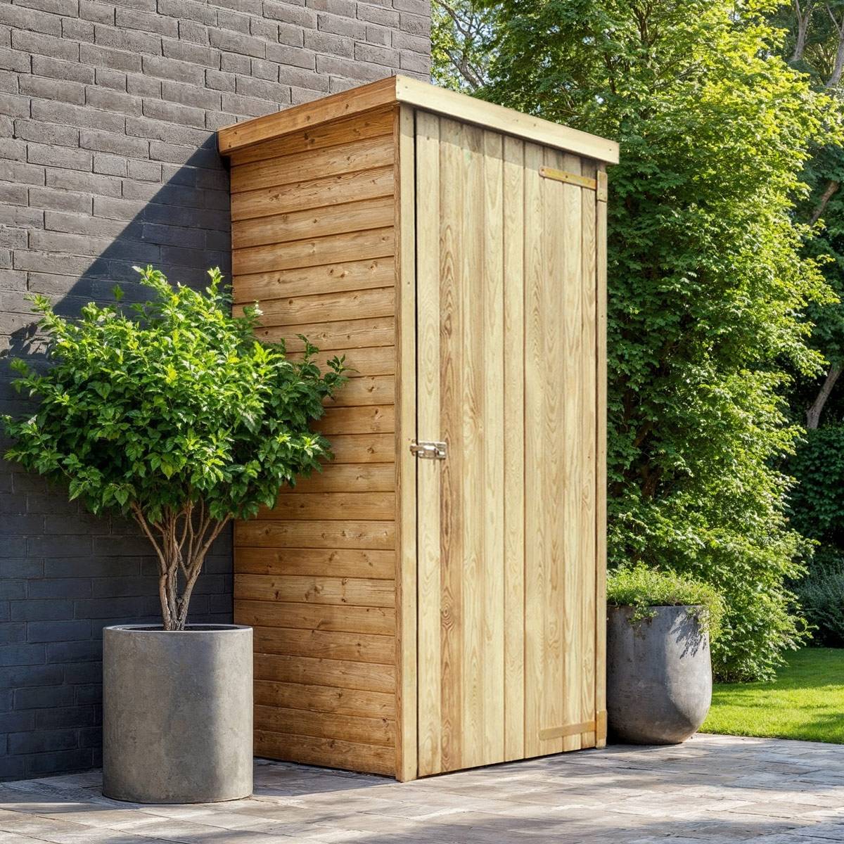 Armoire de rangement en bois Lima 0.6 m² - Cémonjardin - Imagen 1
