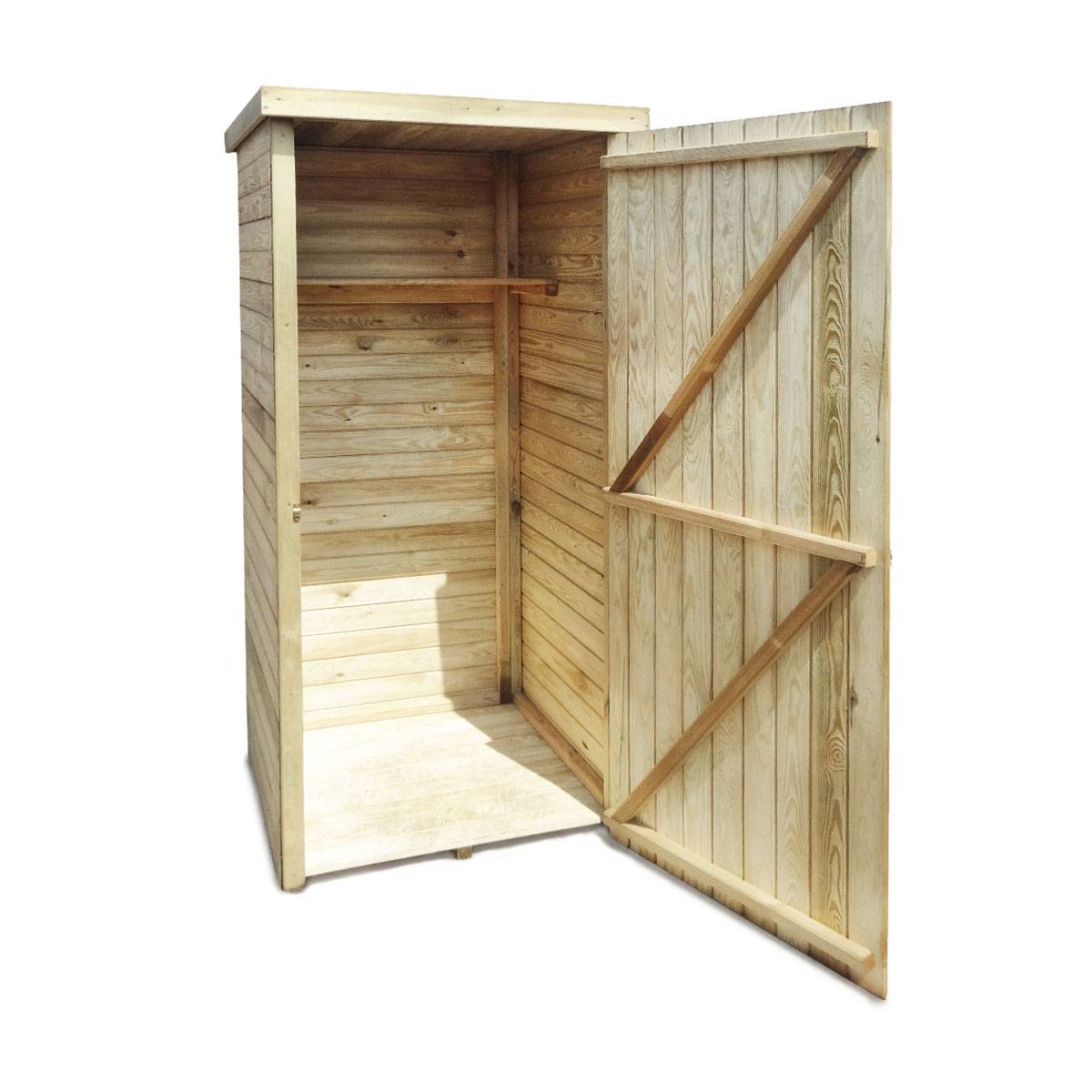 Armoire de rangement en bois Lima 0.6 m² - Cémonjardin - Imagen 3