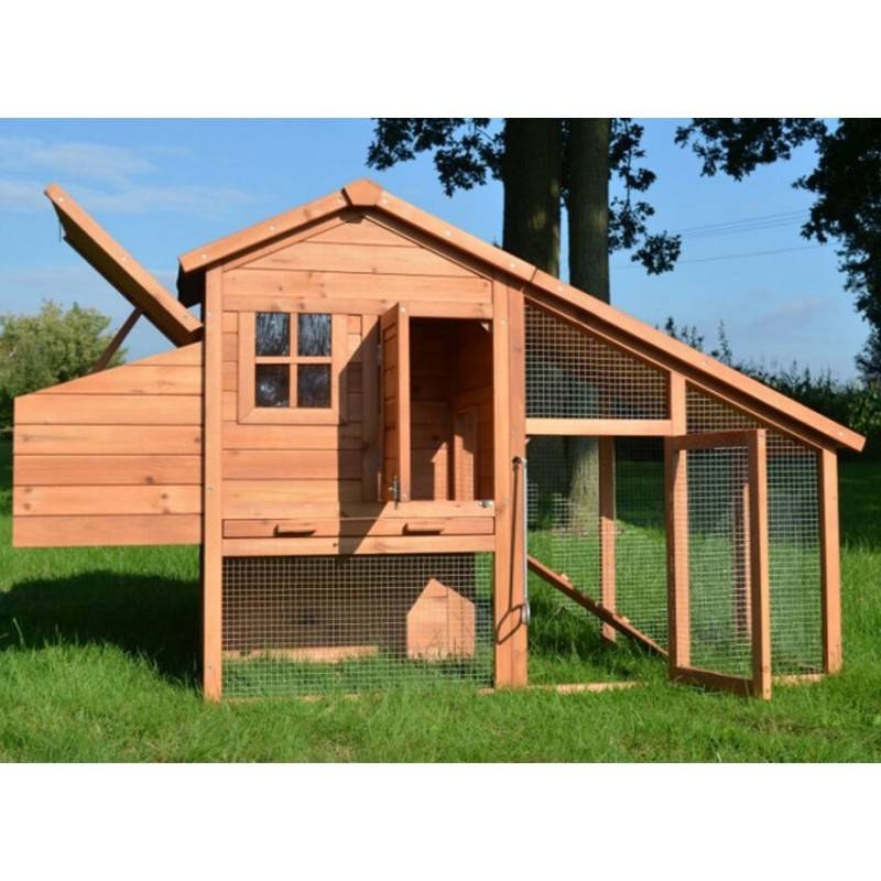 Poulailler en bois 2/5 poules 190x62x114 cm Modele 144 Confort - Image 2