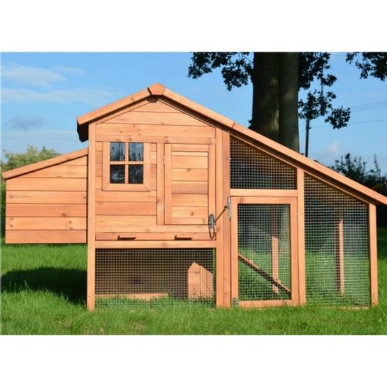 Poulailler en bois 2/5 poules 190x62x114 cm Modele 144 Confort - Image 1