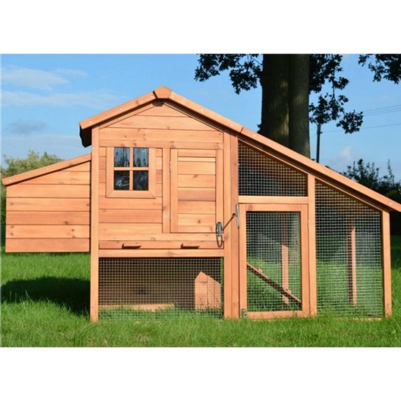 Poulailler en bois 2/5 poules 190x62x114 cm Modele 144 Confort