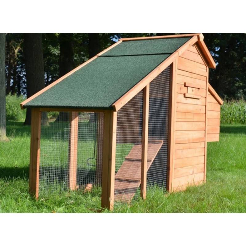 Poulailler en bois 2/5 poules 190x62x114 cm Modele 144 Confort - Image 4