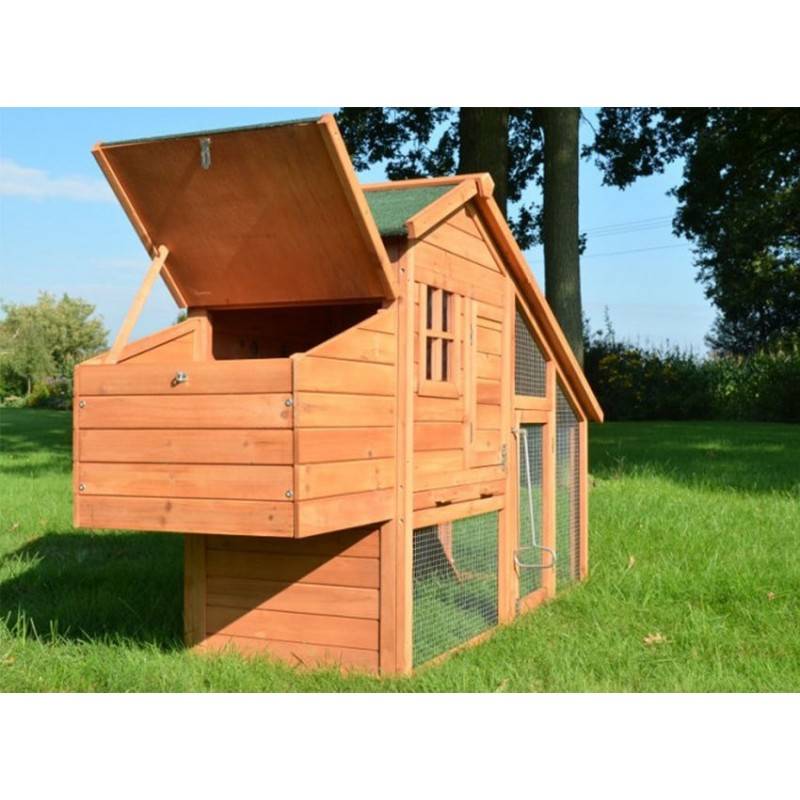 Poulailler en bois 2/5 poules 190x62x114 cm Modele 144 Confort - Image 3