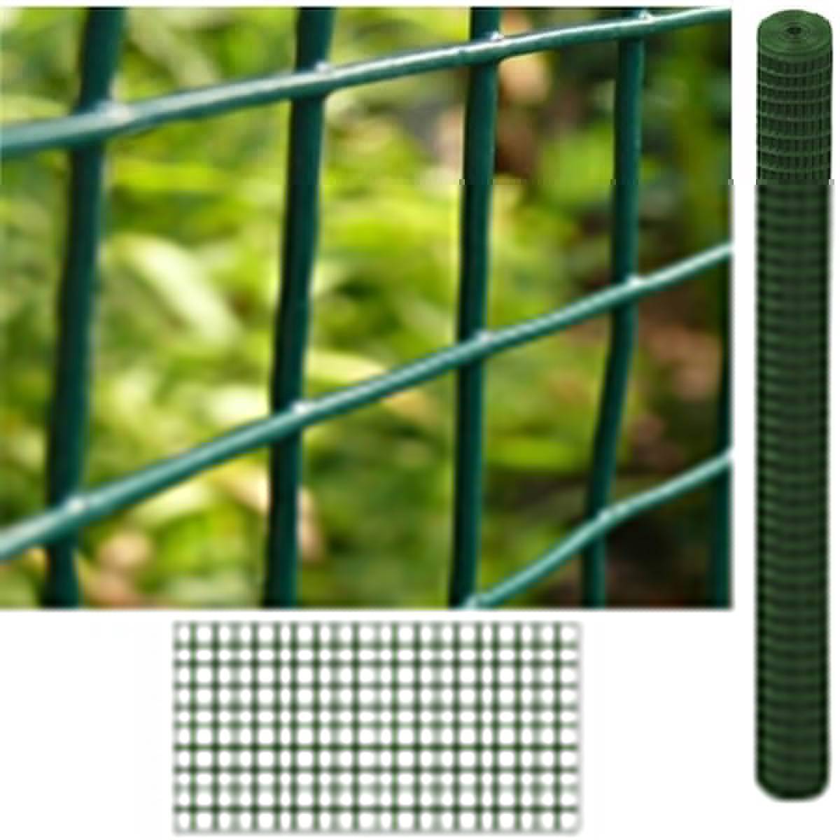 Comercial Candela - Grillage Souple Plastifié| 1X5 M| Composition 80% Acier Galvanisé/20% PVC| Rouleau Grillage| Réticulée 13X13MM - Imagen 2