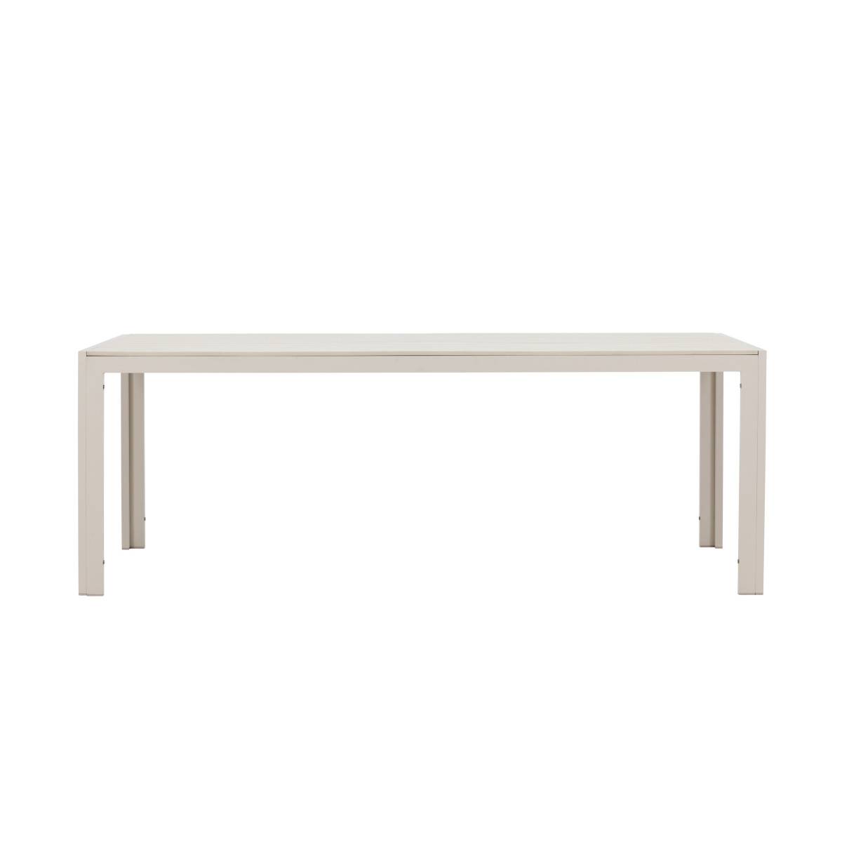 Paris Prix - Table de Jardin "Mirko" 205cm Beige - Image 4