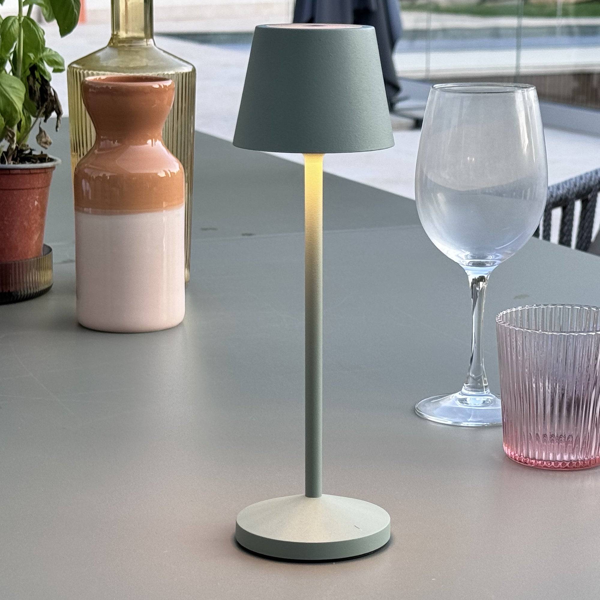 Lumisky - Lampe de table sans fil EMILY Vert H25cm - Imagen 2