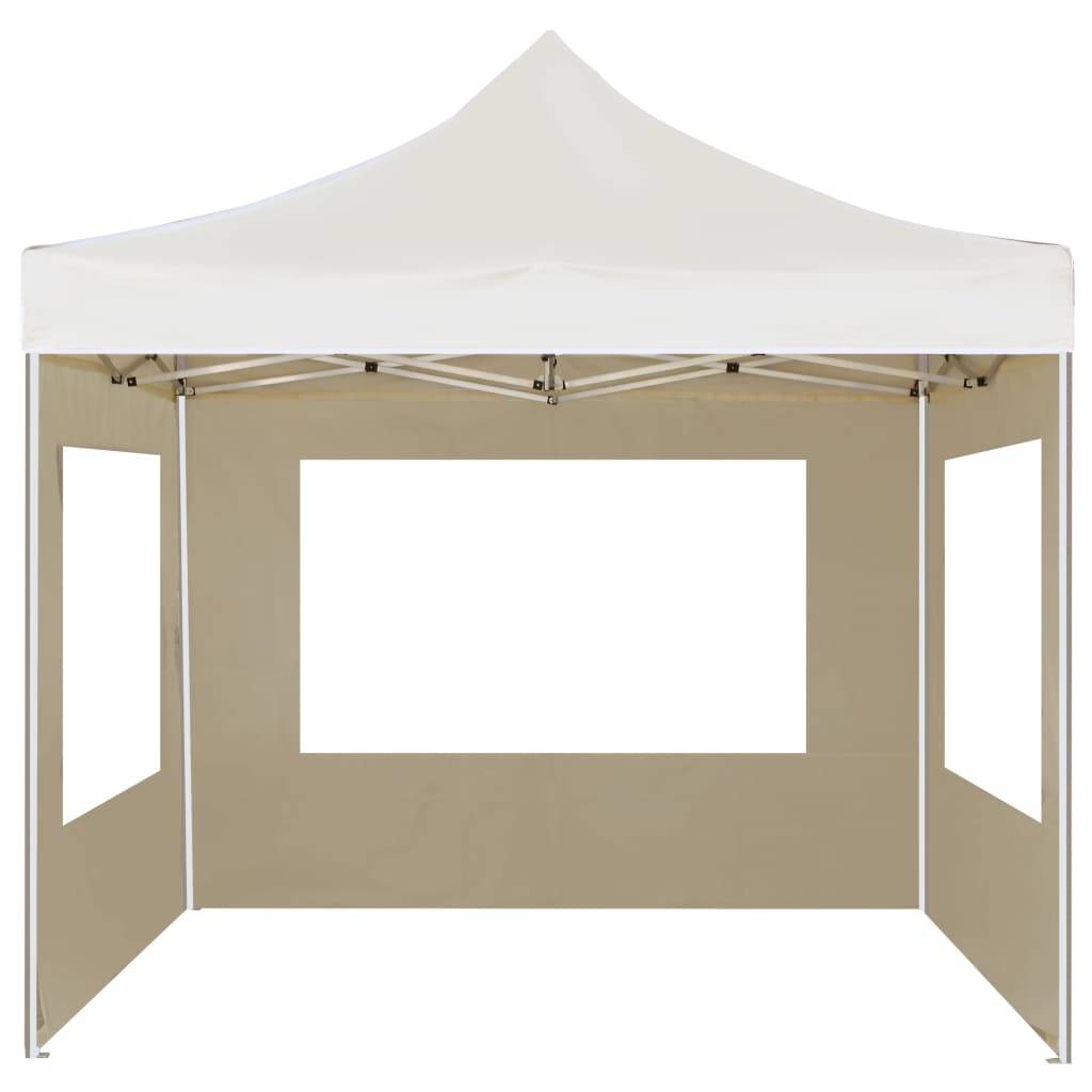 ComfortXL - Tente Pliante Pro Aluminium avec Parois et Fenêtres PVC pour Réception Crème 3x3 m – ComfortXL Outdoor Living - Image 4