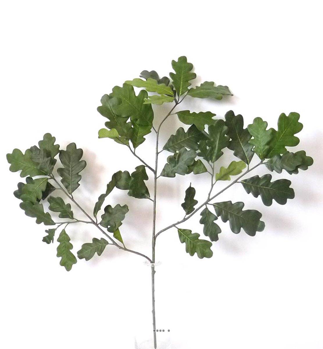 Artificielles - Branche de chene Artificielle H 70 cm 42 feuilles feu retardant