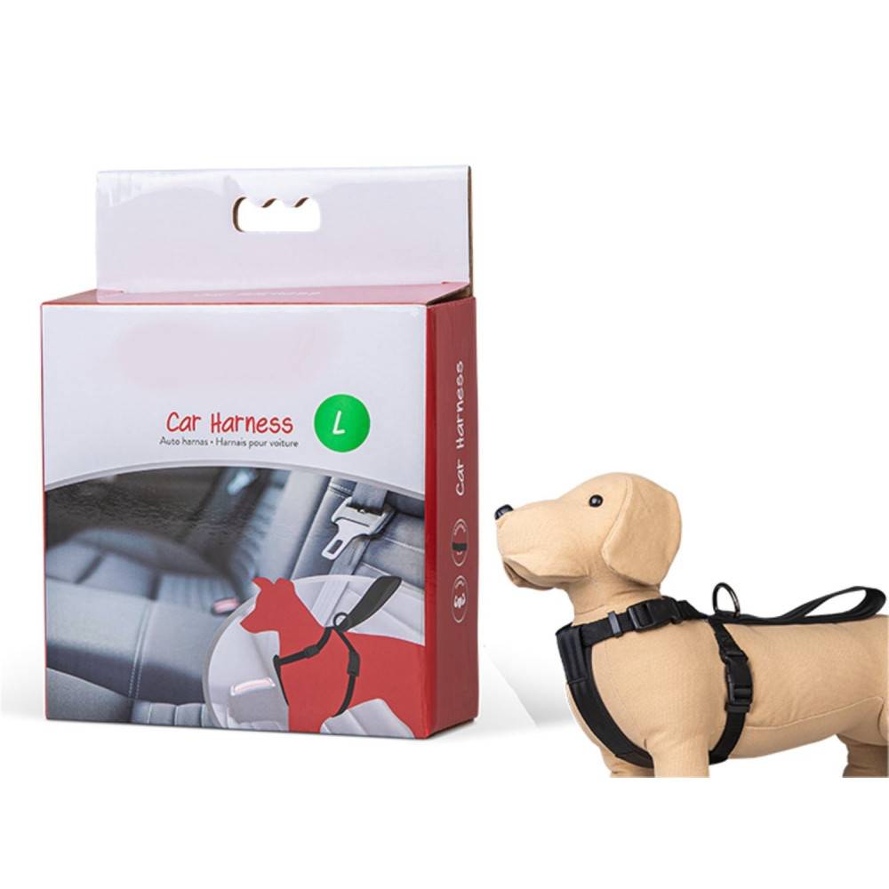 Harnais de sécurité voiture, Taille L, pour chien. - Image 1