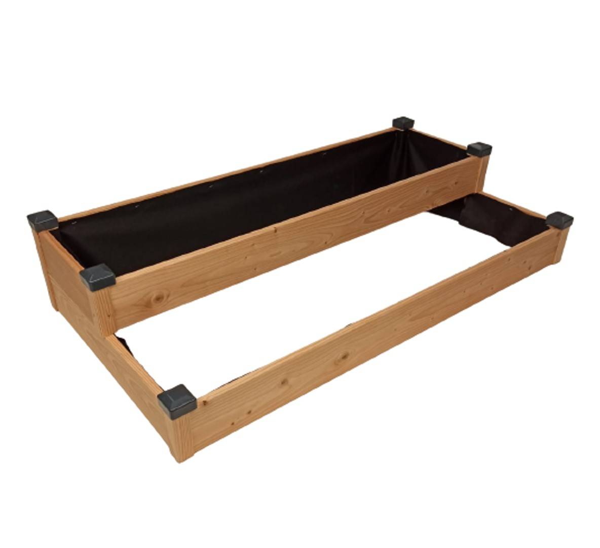 Mon Petit Potager - Carre potager en bois Douglas PREMIUM 2 étages - 126 x 66 x H26 cm - Epaisseur 19mm - mon PETIT POTAGER - Image 1