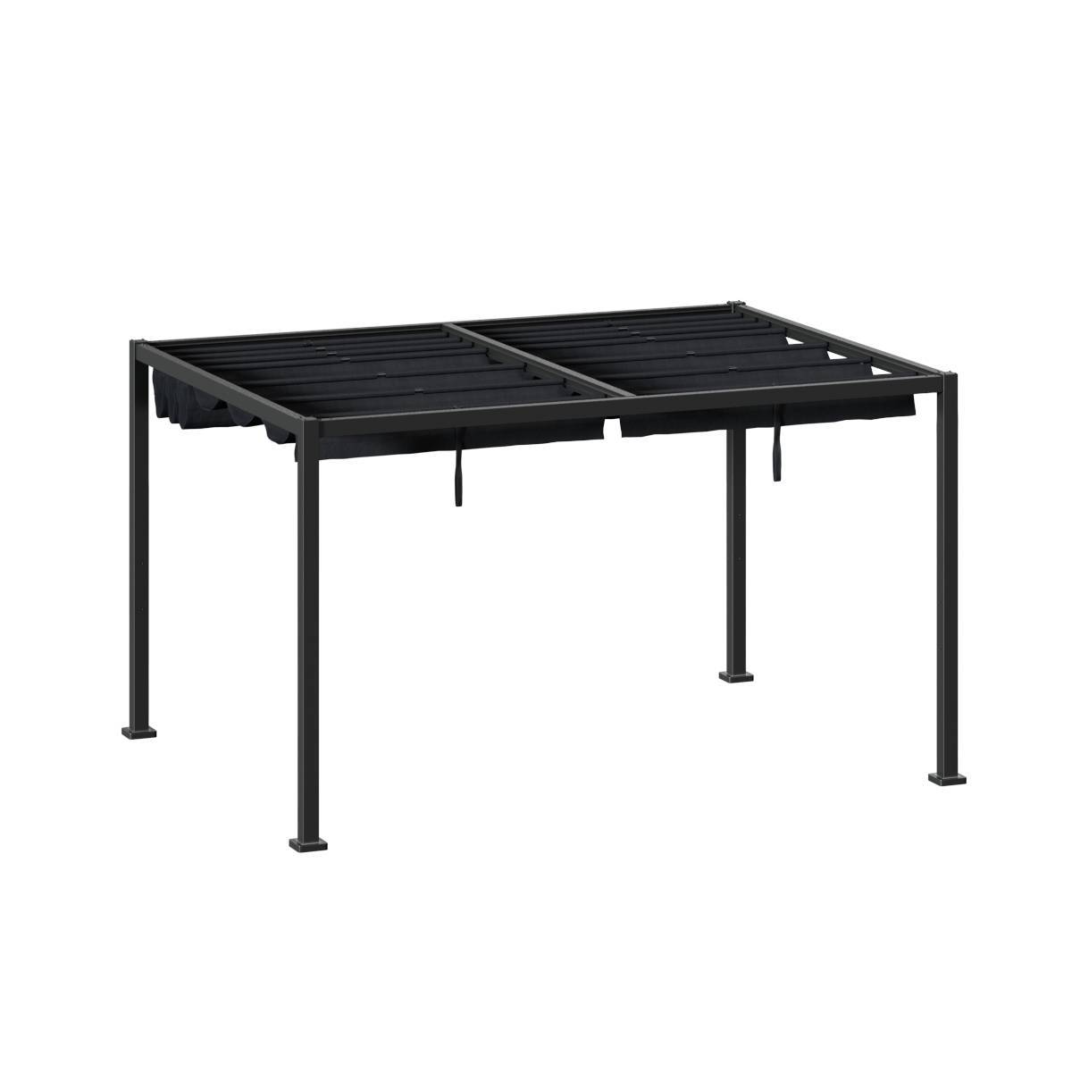 Hesperide - Tonnelle rectangulaire "Zalya" graphite & ardoise 4x3m - Hespéride - Imagen 5