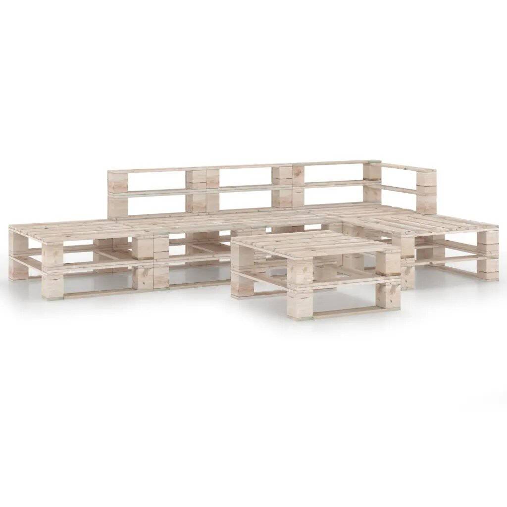 Vidaxl - Salon de jardin en palette avec coussins - vidaXL - Imagen 2