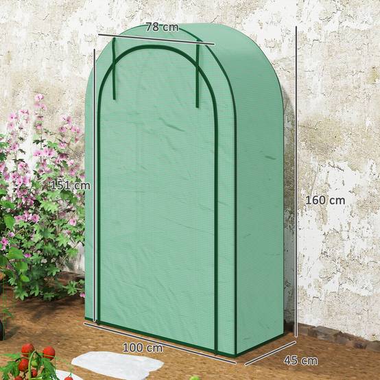 Serre Balcon Acier 4 Niveaux Housse Renforcée Tomates 100x45x160cm - ComfortXL Outdoor Living - Image 3