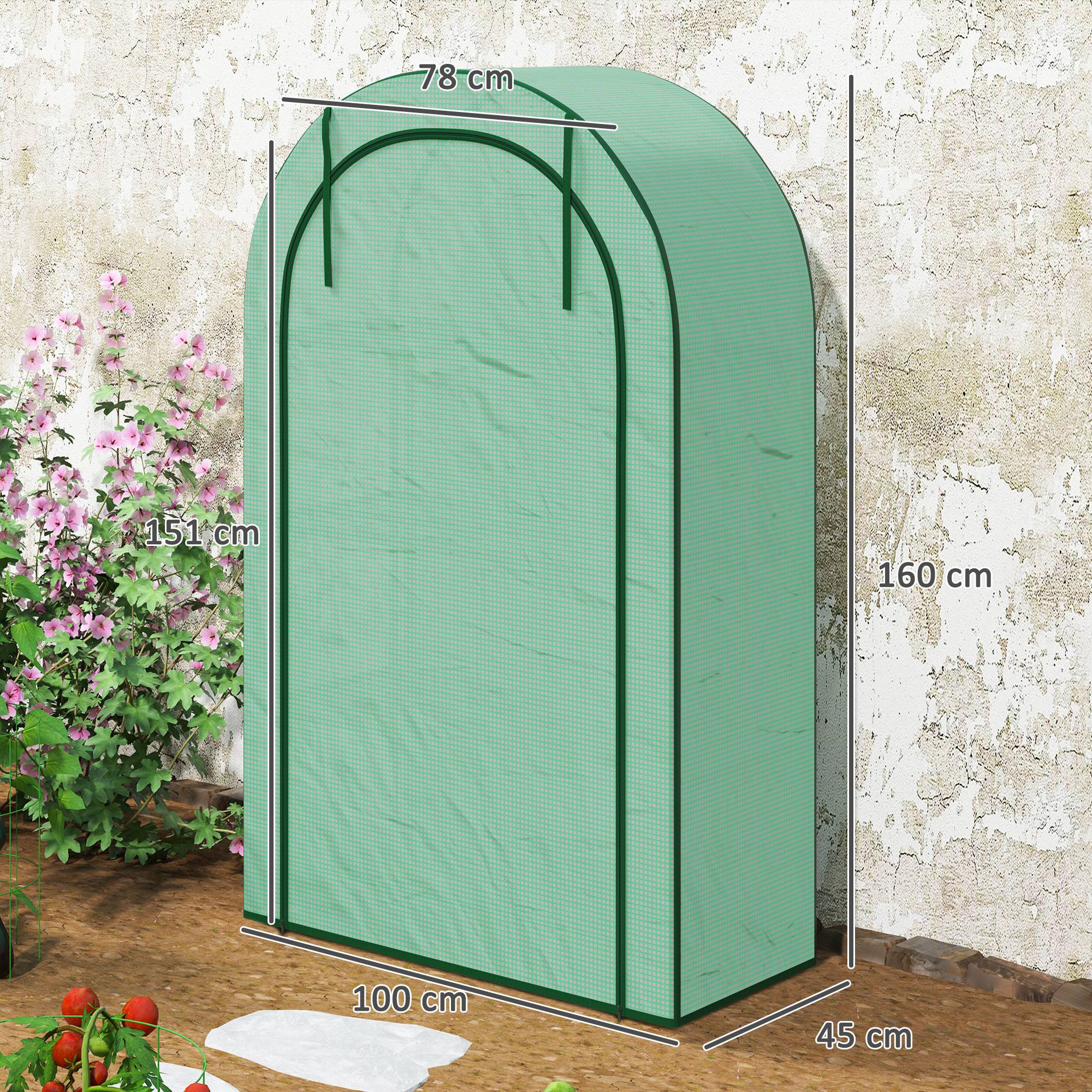 Serre Balcon Acier 4 Niveaux Housse Renforcée Tomates 100x45x160cm - ComfortXL Outdoor Living - Image 3