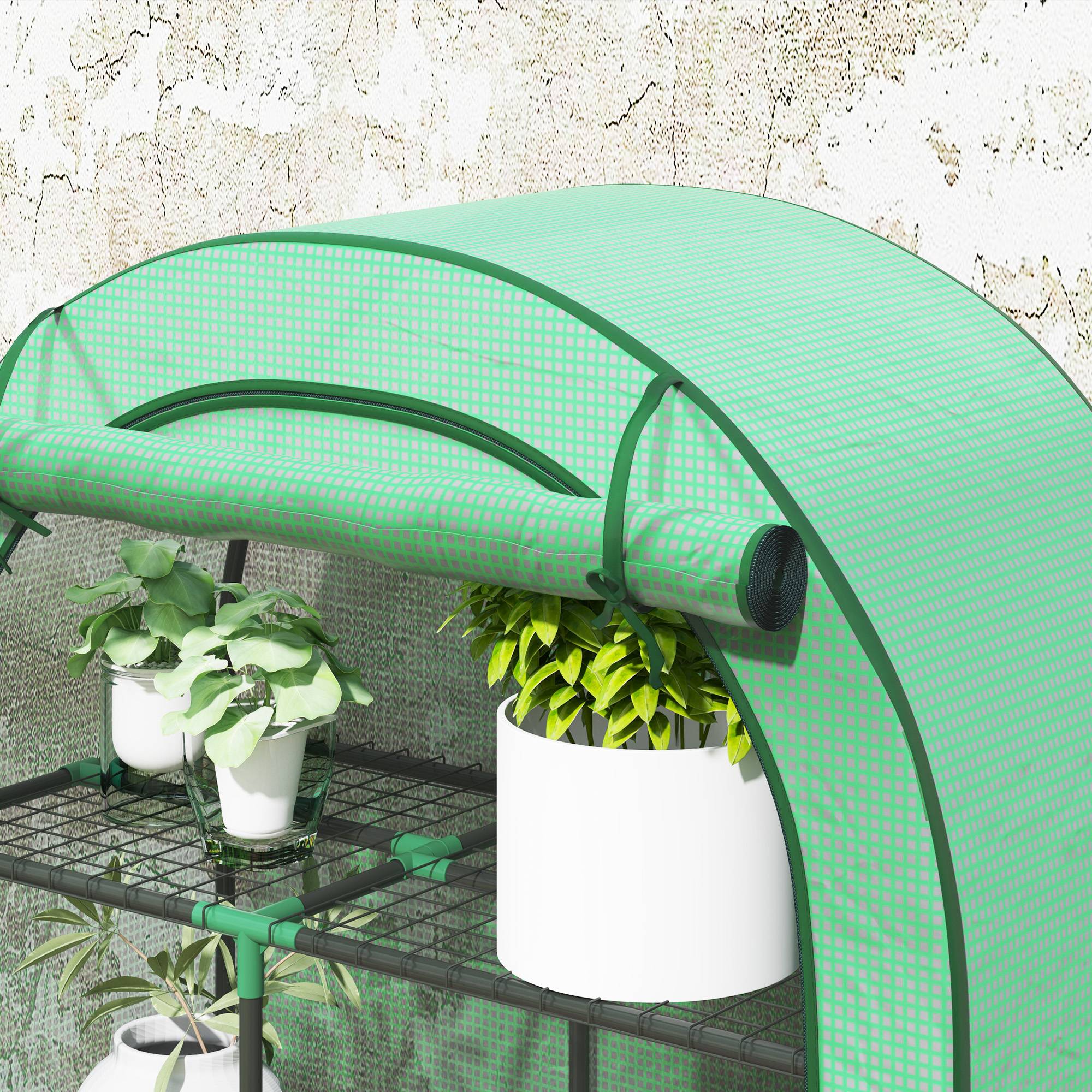 Serre Balcon Acier 4 Niveaux Housse Renforcée Tomates 100x45x160cm - ComfortXL Outdoor Living - Image 7