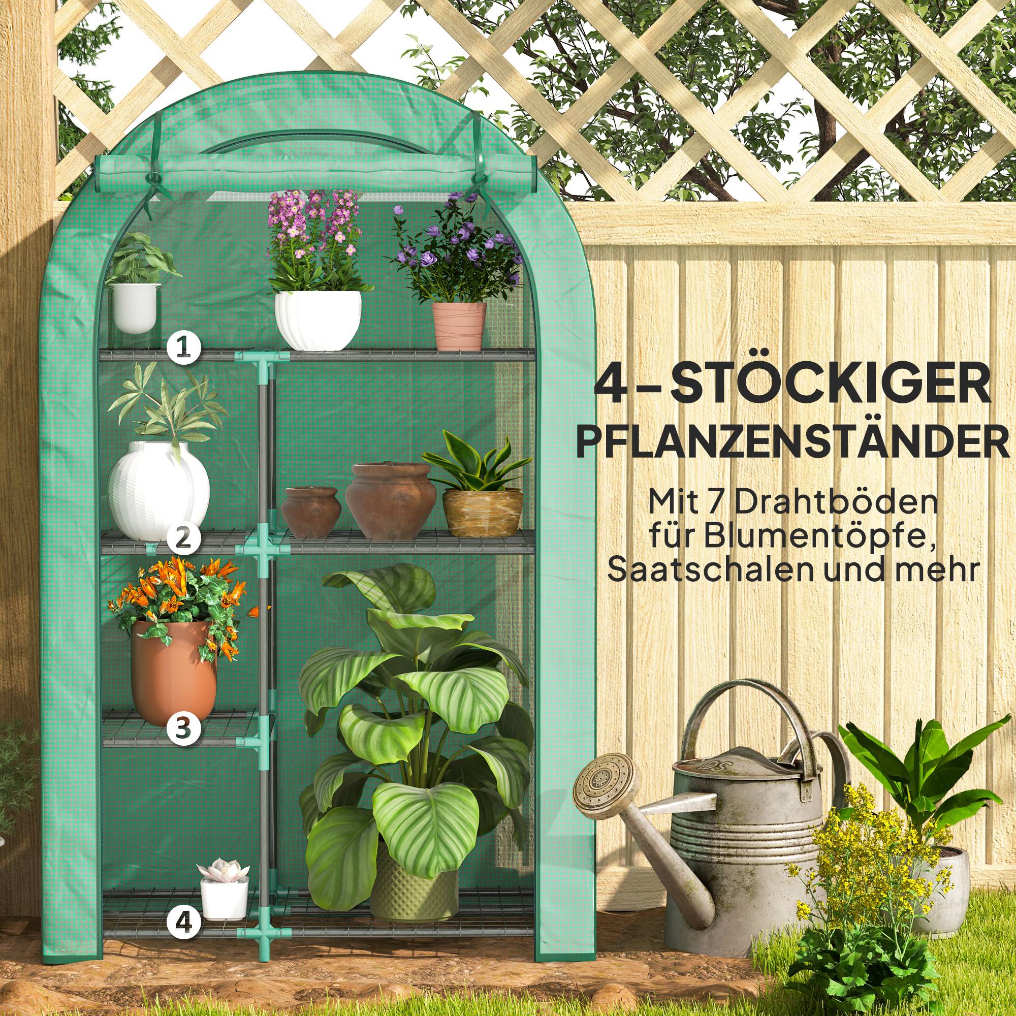 Serre Balcon Acier 4 Niveaux Housse Renforcée Tomates 100x45x160cm - ComfortXL Outdoor Living - Image 5