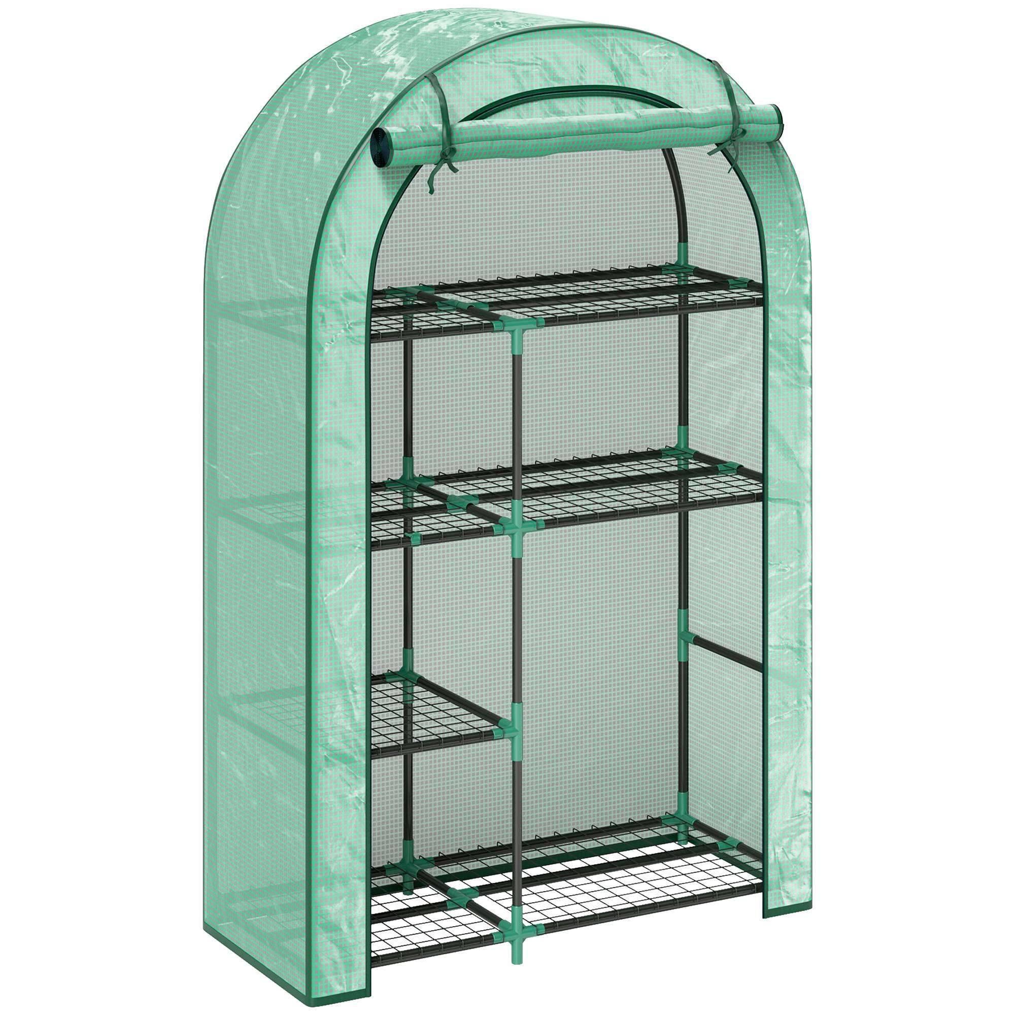 Serre Balcon Acier 4 Niveaux Housse Renforcée Tomates 100x45x160cm - ComfortXL Outdoor Living - Image 2