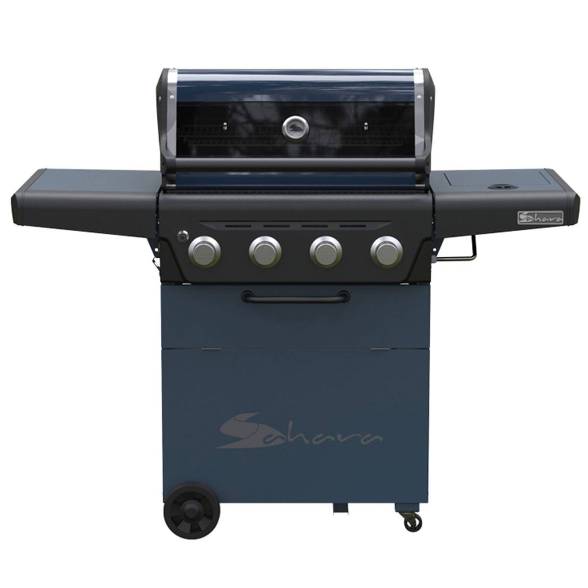 Barbecue à gaz 18.7KW 10 Convives 4 brûleurs + 1 latéral Allumage pièzo 400°C SAHARA X450 Garanti 10 ans Haute Qualité - Imagen 1