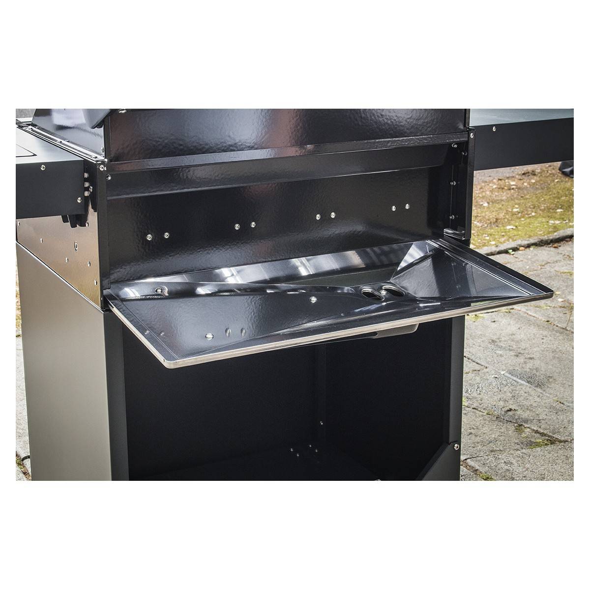 Barbecue à gaz 18.7KW 10 Convives 4 brûleurs + 1 latéral Allumage pièzo 400°C SAHARA X450 Garanti 10 ans Haute Qualité - Imagen 8