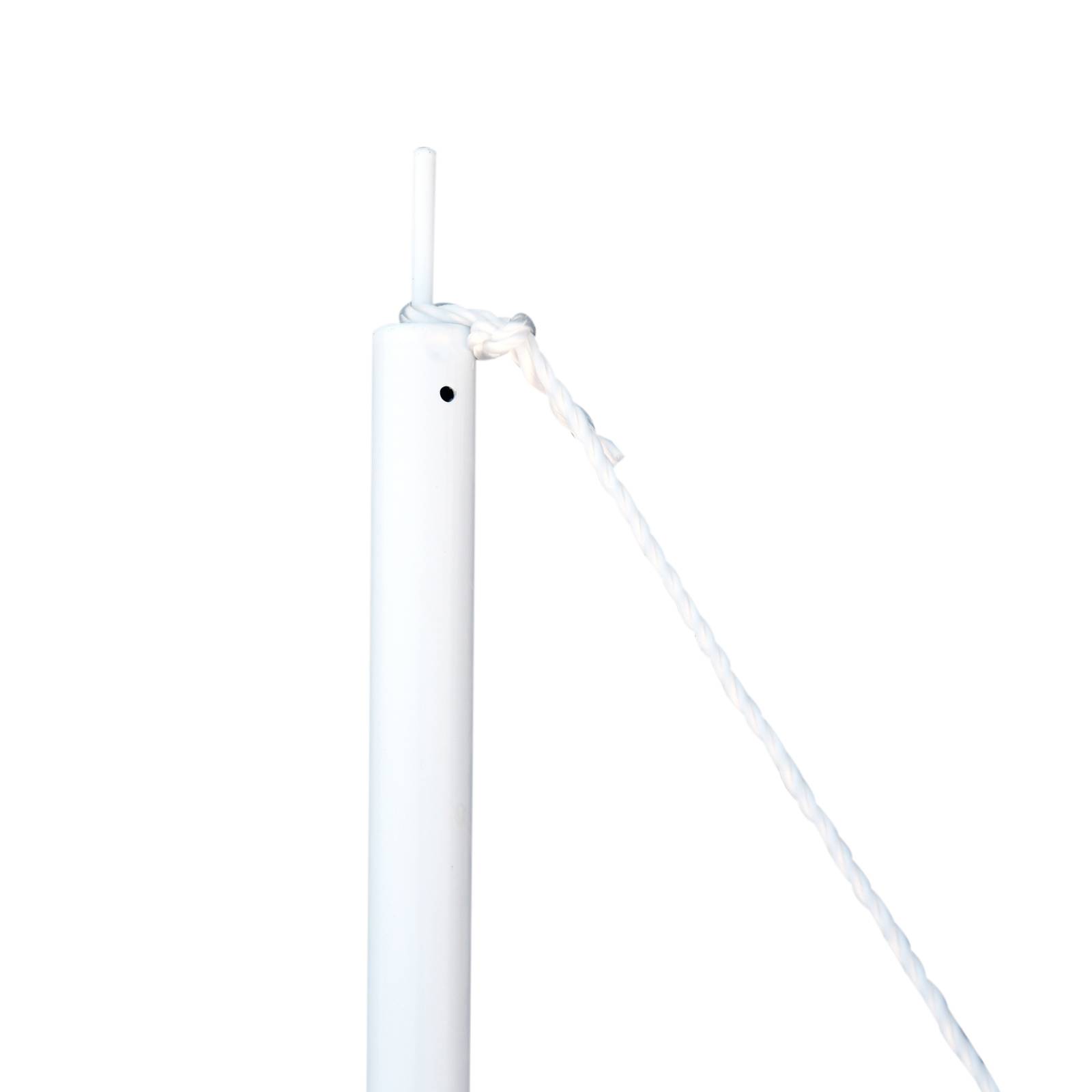Outsunny - Mât de fixation voile d'ombrage - poteau voile d'ombrage - démontable 3 parties - réglable, accessoires - Ø 2,5 cm x 3H m - métal blanc - Outsunny - Imagen 7