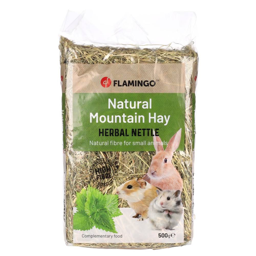 Foin de montagne avec orties 500 g pour rongeurs - Imagen 1